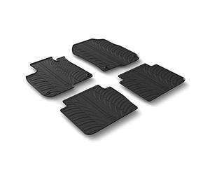 Set of floor mats made of rubber - compatible with Honda CR-V (11/18>) manual transmission