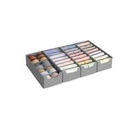 Set of foldable drawer organisers with dividers, 40 x 16 cm with Dividers