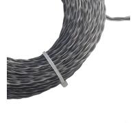 Set of For 2 nylon grass trimmer lines for use with electric and hand held brushcutters, 15m length per roll, built for durability and performance (15mx2.4mmx 2pcs)