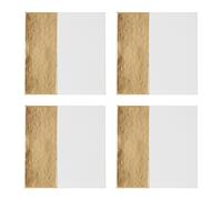 Set Of Four Dipped Jade And Silver Placemats, Contemporary Heat Resistant Dining Mats Premier Housewares White One Size