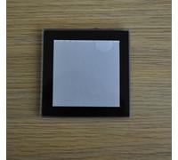 Set of Four Glass Square Coasters - Black