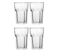 Essentials by Premier Glass Drinking Tumblers Luxor Clear Set of 4