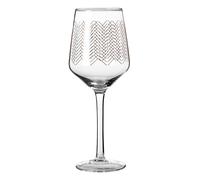 Premier Housewares Jazz Wine Glasses, Gold, 9 x 9 x 22 cm, Set of 4