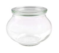 SET OF FOUR large 1062ml Beautiful Weck Jars. German Made Classic Design. Model 748