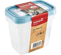 Set of Freezing Food Containers Storage Dishwasher Safe Rewritable Label 5 Sizes