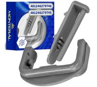 Set of Front Plastic Covers and Rear Guides for Dishwasher Basket with Original Code 481246279746 1887460100 481246279745 1880580400 for Beko for Whirlpool - MONTERAL
