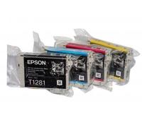 Set of Genuine Epson ink cartridges T1281/T1282/T1283/T1284 (T1285) - foil packs for Stylus SX425W/SX445W
