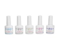 Set of Glue for Nail Polish, 5 Colors, Sparkling Sequins, Gel for Nail Art, Studio, Glue for Nail Polish