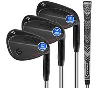 Set of Gowolf Golf Wedges 50, 54, 58 for Right Hand, Forged Full Face Golf Wedge Set for Men, Premium Golf Gap Wedge, Sand Wedge, Lob Wedge, Golf Club