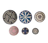 Set of Hanging Decorations HOABINH Seagrass 3/4/5/5/6/7 cm Multicolour
