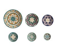Beliani Set Of Hanging Decorations Namdinh Seagrass 56/42/34/30/25/20 Cm Multicolour