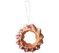 Set of Holiday Foam Hanging Ornaments featuring Cookie Man Snowflake Star for Christmas Tree, Wall, and Seasonal Decoration (F-Donut B)