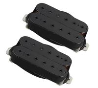 Set of Humbucker Pickup Electric Guitar Pickup Neck Bridge Set Ceramic Magnet Guitar Parts Electric Guitar Parts Pickup(Black Set)