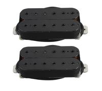 Set of Humbucker Pickup Electric Guitar Pickup Neck Bridge Set Ceramic Magnet Guitar Parts Electric Guitar Instrument Pickups(Black Set)