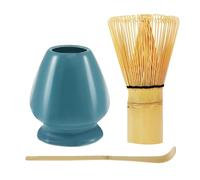 Set of : Japanese Tea Whisk and Bowl, Traditional Spoon for -Elegant Ceramic Mixing Bowl, Complete Kit for Making | Home Tea Ceremony, Kitchen Use, T