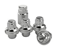 Set of M12x1.5 Locking Wheel Nuts OEM Mag Washer Style Factory Chrome Lug Nut Wheel Locks for Toyota Jaguar Lexus Mitsubishi