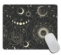 Set of Moon Phases Mouse Pad Celestial Pattern Office Gift Mouse Mat Space Mouse Pad Horoscope Mousepad Star Mousemat Desk Accessories Gift for Her Desk Decor 9.5"x7.9"x0.12" Inch