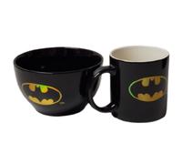 (Set of Mug & Bowl) Batman 3D Ceramic Mug & Cereal Bowl Set