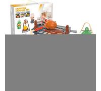 Set of Outdoor Adventure Toys for - Combination of Simulated Picnic Tents, Game Equipment for with BBQ Accessories, Suitable for