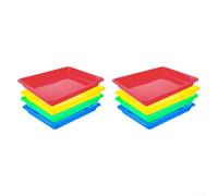 Set of Plastic Trays for Kids to Organize Craft Supplies DIY Project Materials and Art Tools Efficiently