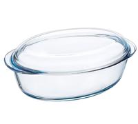 Set of Pyrex Clear Glass Casserole Dishes with Lids | Multi-Shape Oven Bakeware