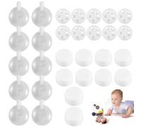 Set of rattle boxes, rattles for sewing, cuddly toys, squeaker, rattle balls, rattle for sewing, baby rattle balls for sewing, rattle balls, for dog, pet, baby toy, 30 pieces (30 pieces)