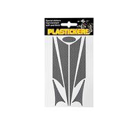Set of Refractive Shaped Plastickers for Motorbikes, Black