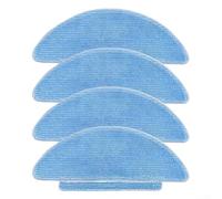 Set of replacement mop cloths for Cecotec For Conga Pet For Vital 05846 robot vacuum machine for smooth operation on floors (4 PACK)