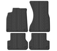 Set of rubber mats compatible with Audi A7 2010-2018 / A6 2011-2018 (T profile 4 pieces + mounting clips)