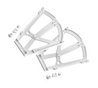 Set of Shoe Cabinet Hinges Bracket Drop Down Shelf Storage Flip Open Bench Bracket Plastic for 12mm Panel 1 Pair (White)