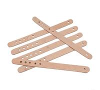 Set of Six Leather Billiards Straps Designed to Fit Various Snooker Tables