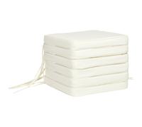 Set of Six Replacement Chair Cushions - Cream White