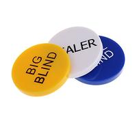 Set of Small Blind Big Blind Dealer Button for Poker Card Casino Game Parts