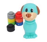 Set of Soft Construction Blocks, Interactive Animal Construction Blocks, Bright Colors, Educational Education for Preschool Age (Dog)