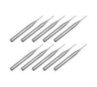 Set of Ten High Performance Carbide Engraving Router Bits, for CNC and For PCB Machinery at 0 6mm