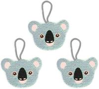 Set of Three Koala Scrub Sponges by Kikkerland Kitchen and Cleaning Accessory