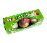 Set of Three Piña Colada Bath Bombs