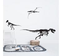 Set Of Three Skeleton Dinosaurs Wall Stickers