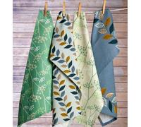 Set of Three Tea Towels | Cow Parsley