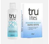 Set Of Tru zone Cream Peroxide 12% 250ml & Rapid White Hair Bleach 80G