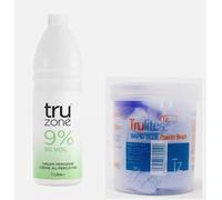Set Of Tru zone Cream Peroxide 9% 1000ml & Rapid Blue Hair Bleach 500G