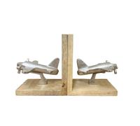 Set of Two Aeroplane Bookends