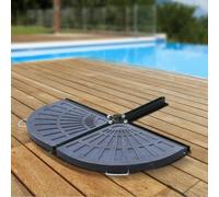 Set Of Two Fan-Shaped Parasol Umbrella Weights