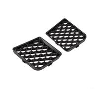 Set of Two Front Bumper Lower Center Mesh Guards for BMW G87 M2 2023 2025, ABS Material for Durability and Engine Protection (Glossy Black)