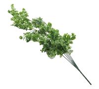 Set of two hanging artificial rose flowers with simulated wicker design suitable for decorating ceilings, walls, gardens, and creative DIY projects (White)