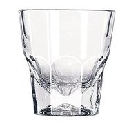Set of Two Libbey Duratuff cortado glasses gibraltar Rocks glass 45 OZ Paper coasters Included