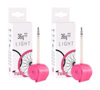 Set of Two Lightweight TPUBike Tubes Optimized For Performance On The Open Roads With Reliable Seal Technology (PV65mm)
