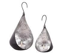 Set of Two Silver Tea Light Holders Votive Candle Holder Bowls Mothers Day Wedding Anniversary Candle Gift (CA32)