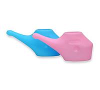 Set of Two Traveler’s Plastic Neti Pot for Nasal Cleansing | Pink and Blue Neti Pot For Couple | Compact and Travel-Friendly Design | Natural Treatment for Sinus, Infection and Congestion