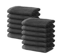 Set of Washcloths 30x30cm - Face Towel - Small Bath Sheet Bathroom - 100% Turkish Cotton Towels - 500 GSM - For Home. Baby. Hotel. Spa - Very Soft & Absorbent - Oeko-TEX Certified - Ôhm - Grey